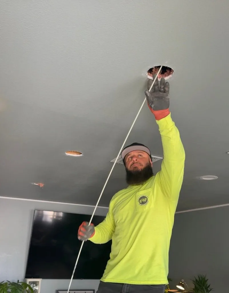 How to add overhead lighting to a room without a fixture